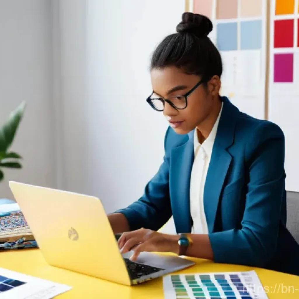 공간디자인 기업의 연봉 평균 - **Prompt for "The Aspiring Designer's Portfolio":**
    A young, enthusiastic interior design studen...